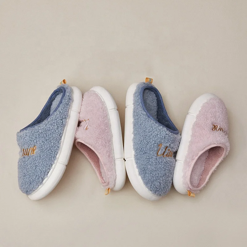 

UTUNE Slippers Unisex Fashion Fur Home Slides Casual Shoes Platform Men Fluffy Plush Slippers For Women, 5 colors