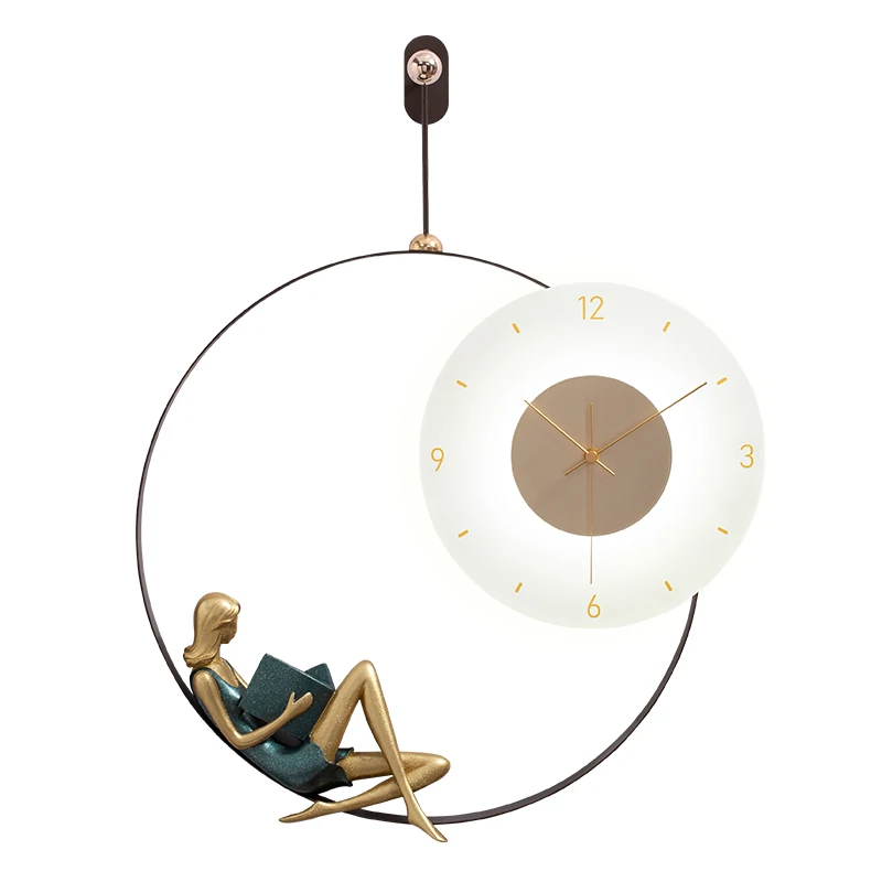 

Good Power Abstract Wall Clock In Digital Light With High Quailty For Reading Room