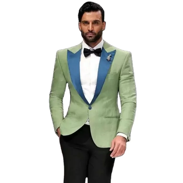 

Hot Selling Stage Banquet Premium Best Suits For Men'S Slim