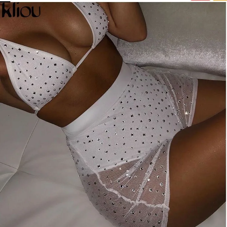 

2021 new sexy black diamond bra and panty sets for women