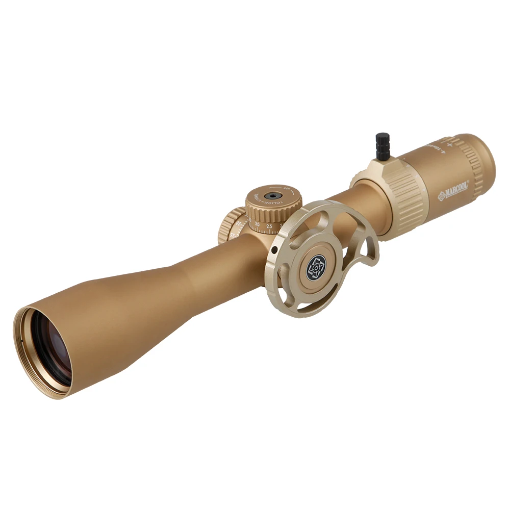 

MARCOOL ALT 4-16X44 SF Tactical Sand Color Rifle Scope with Half Moon Side Wheel for Air Rifle Gun Wide Angle