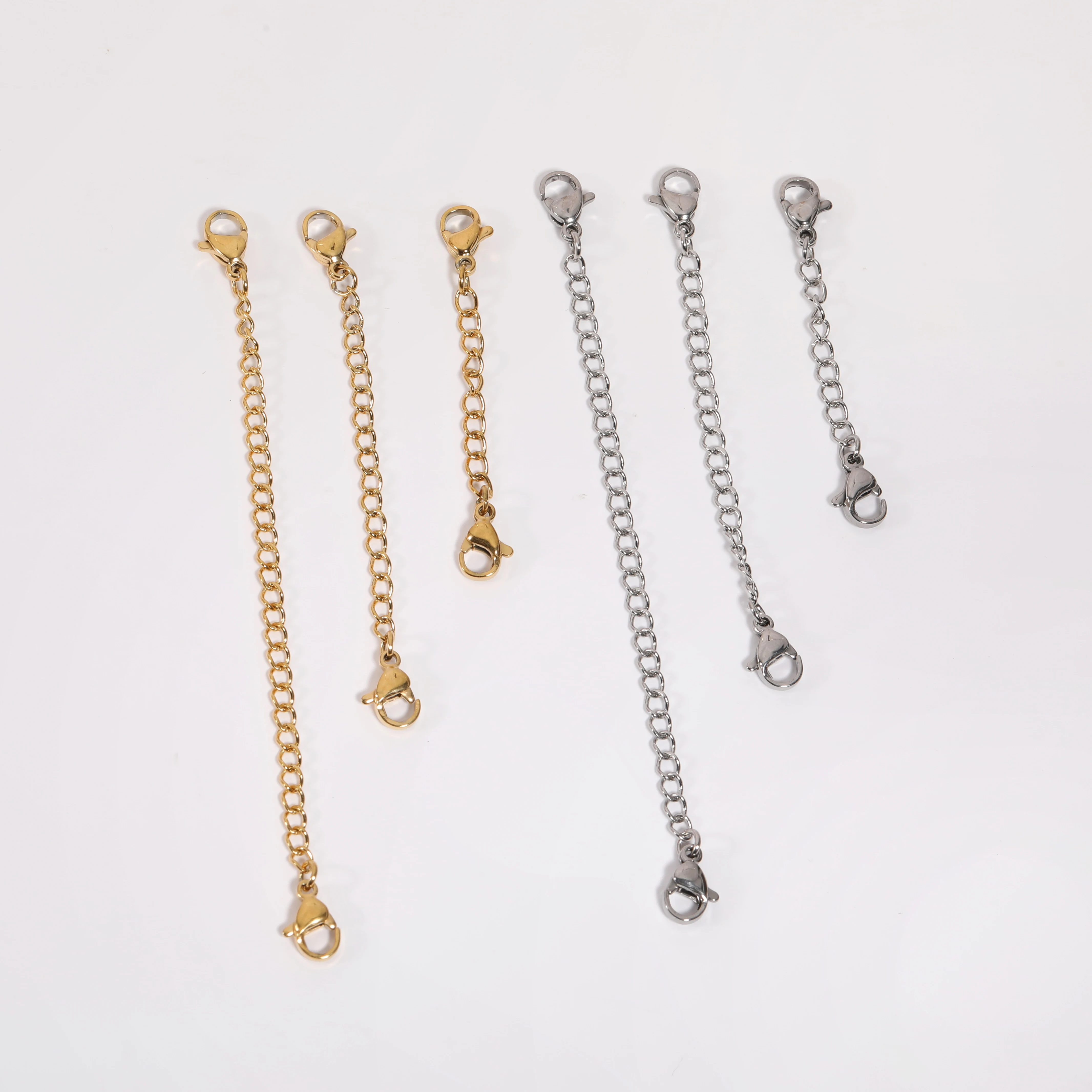 

18k PVD Gold Plated Stainless Steel Chain Extender Extension 5cm/7.5cm/10cm