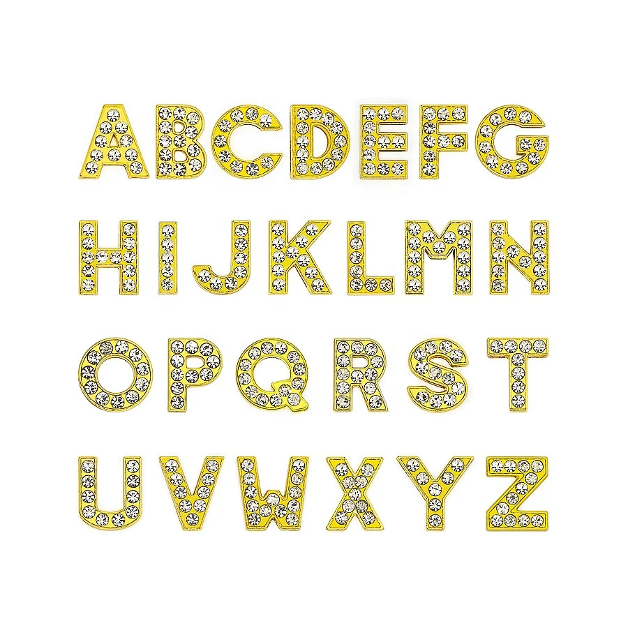 

New Design Silver Sterling Charm Letter for Croc shoes gift Alphabet Charms