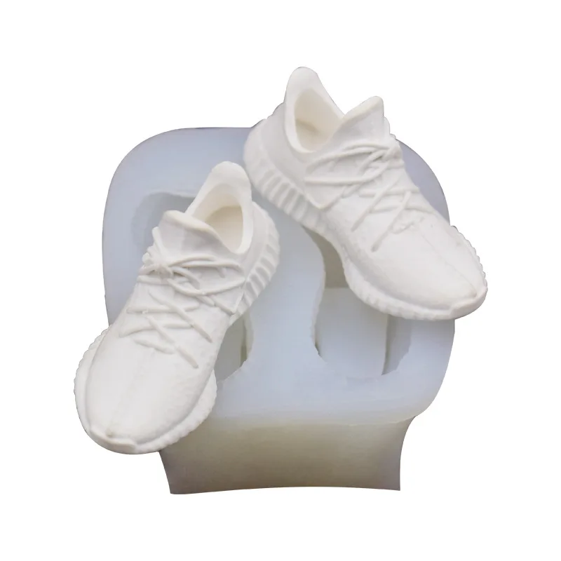 

DIY coconut sports shoes decorative silicone resin mold, Random