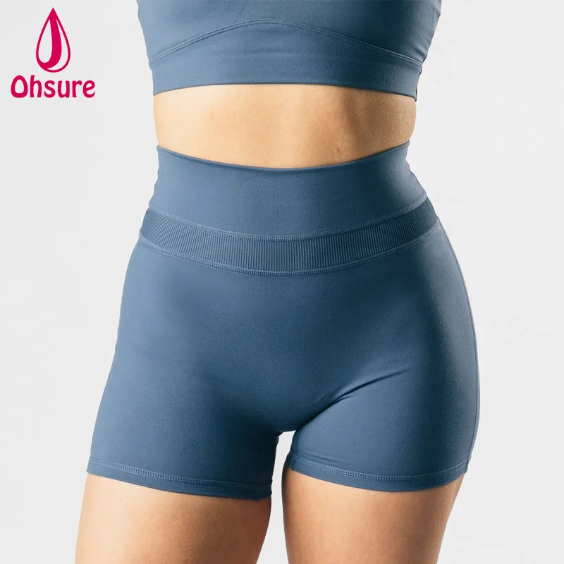 

High Quality OEM High-waisted Legging With No Front Seam Sports Shorts Women Fitness Gym Run Yoga wear Shorts, Custom color