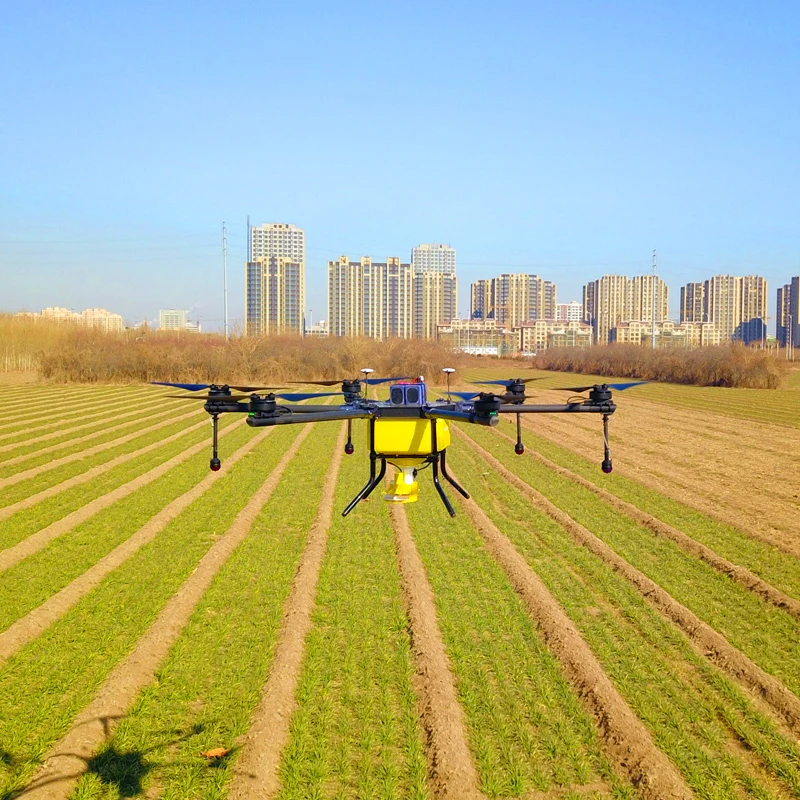 

4-axis Spray Agriculture drone w/10L spraying pump system Waterproof body drone agriculture Integrated Power System