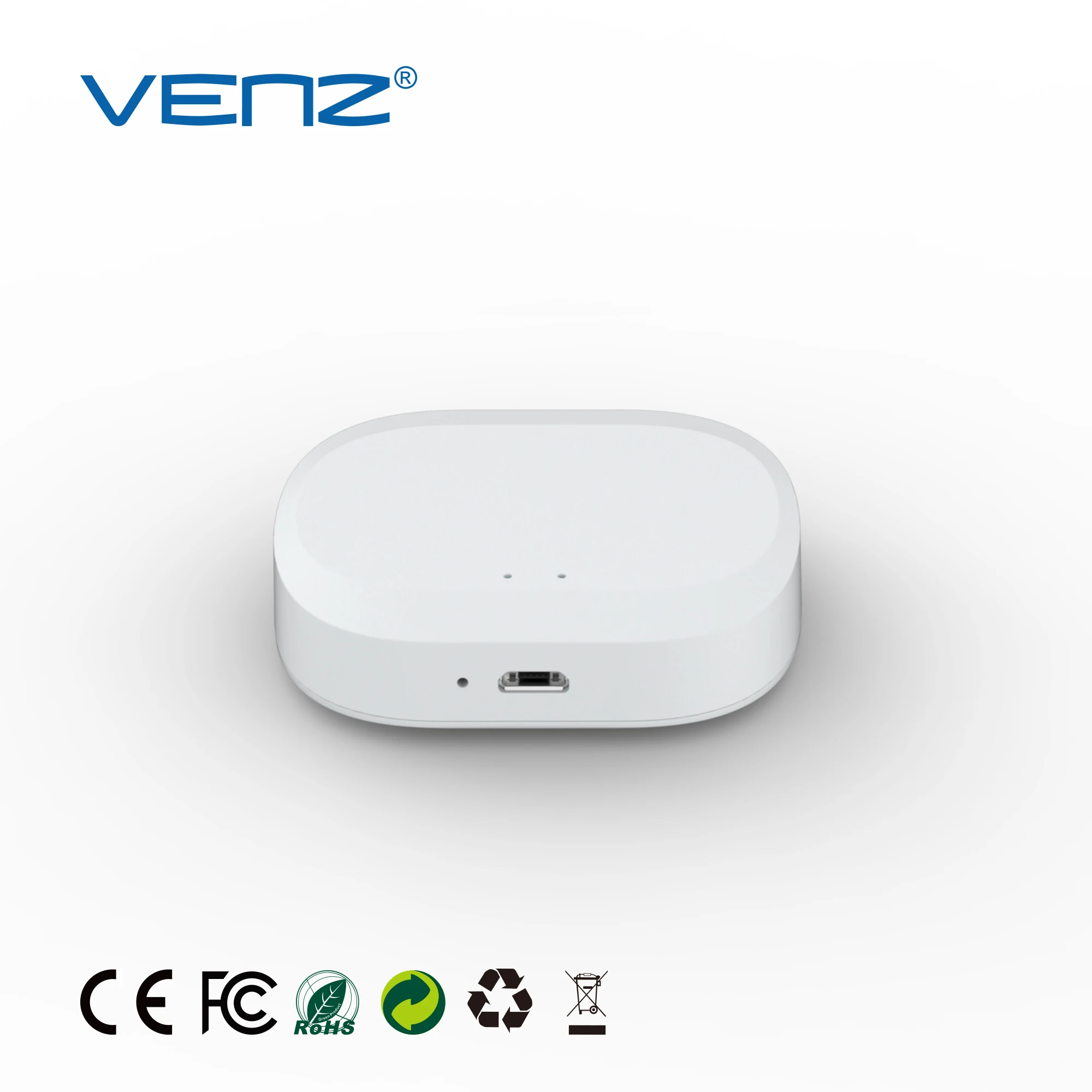 

VENZ Tuya smart life Home Automation Smart hub Zigbee 3.0 Gateway Low power consumption smart gateway, White