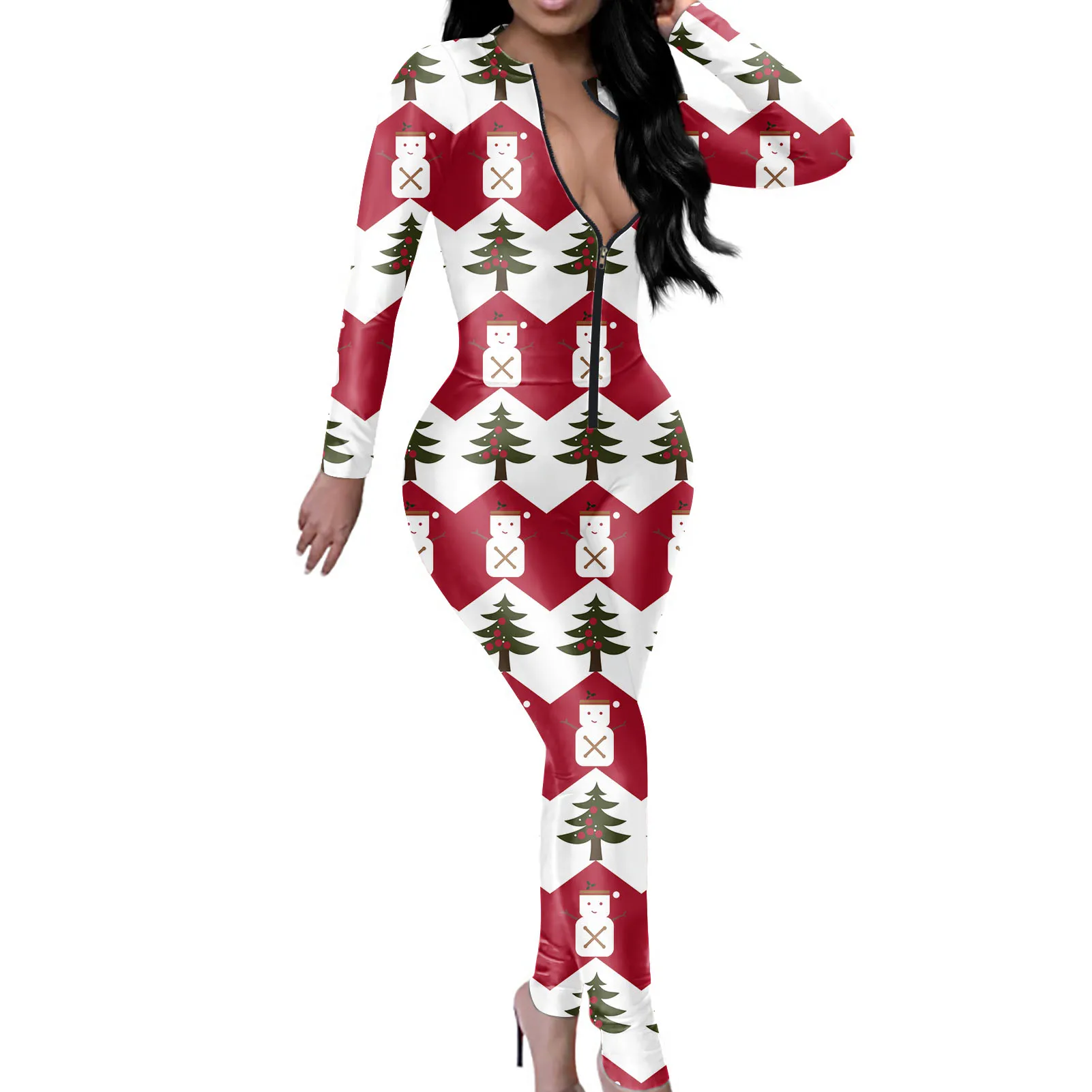 

Polynesian Traditional Tribal Print Comfortable One Piece Jumpsuits Combinaison Femm Chic sexy jumpsuit 2020 Plus Size Jumpsuit, Customized color
