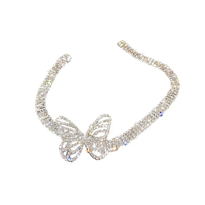 

Pearl Choker Butterfly Necklace 2021 thick fashion jewelry 2021 custom Gold Chain Necklace Jewelry Dainty Tiny Charm Women, Yellow gold