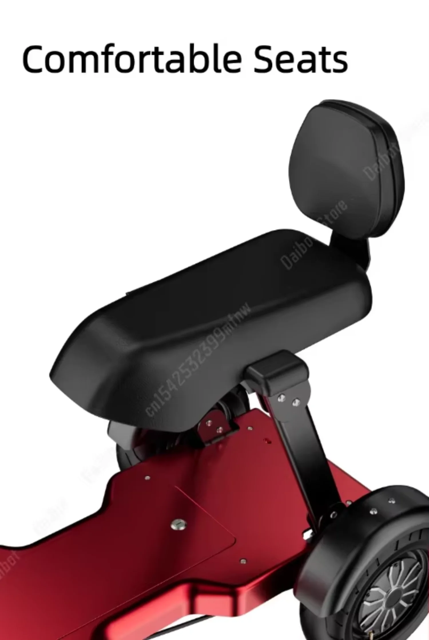 1000W 48V Lithium Battery 3-Speed Parent Child Electric Tricycle Folding 2 Seats Family Elderly Woman 3 Wheels Mobility Scooter