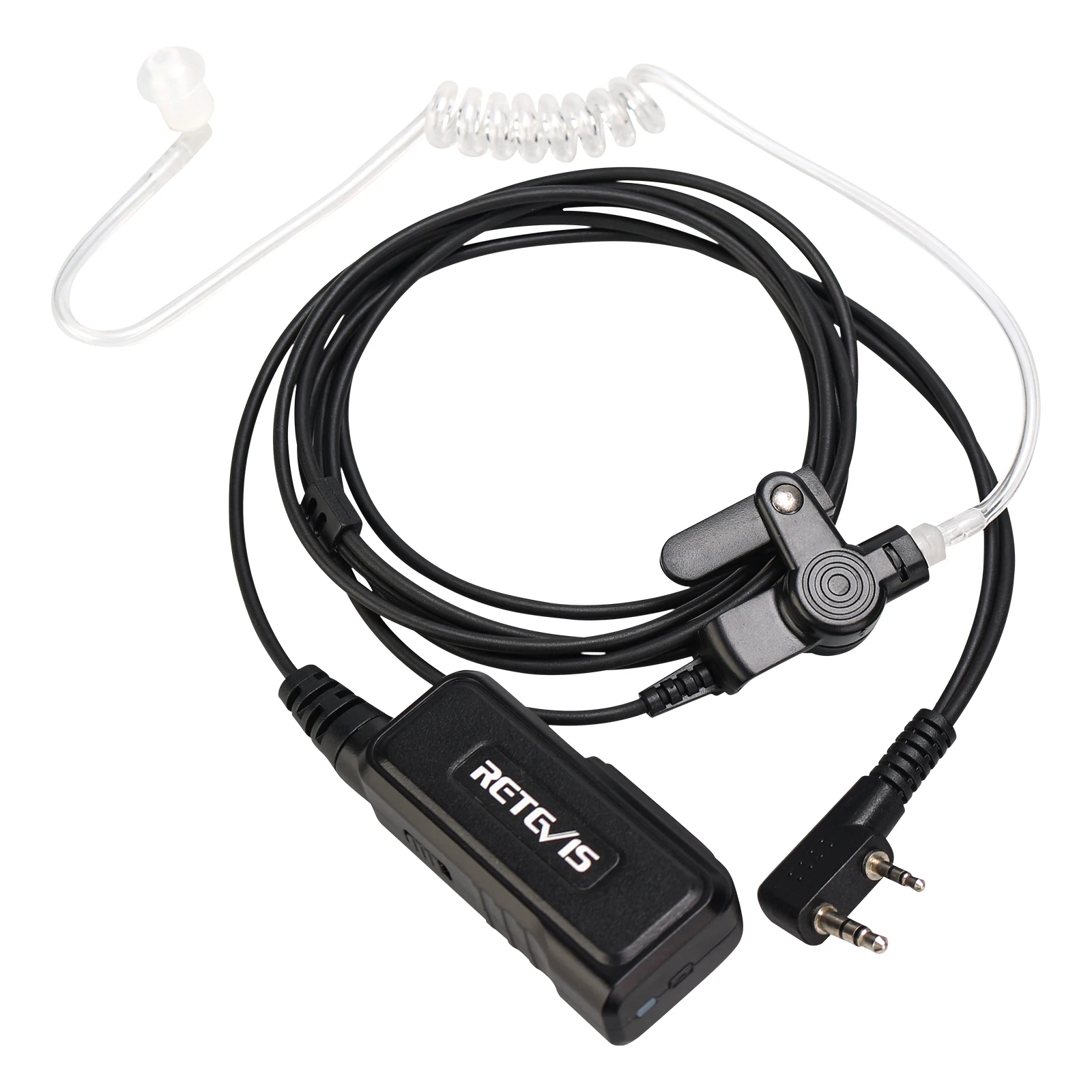 

Retevis New EEK014 K1 2PIN Acoustic Tube Earpiece Headset DSP Active Noise Reduction for Kenwood baofeng Retevis two way radio