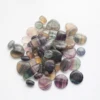 Ready to ship polished natural stone beads for DIY making jewelry rainbow fluorite