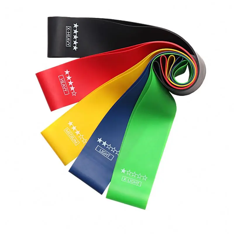 

CUSTOM Loop Workout Resistance Bands Logo, Black red yellow blue green