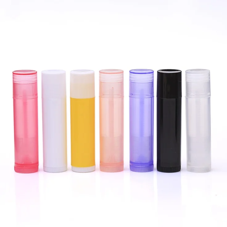 

wholesale packaging custom cheap round square cartoon plastic empty cheap lip balm container chapstick tube