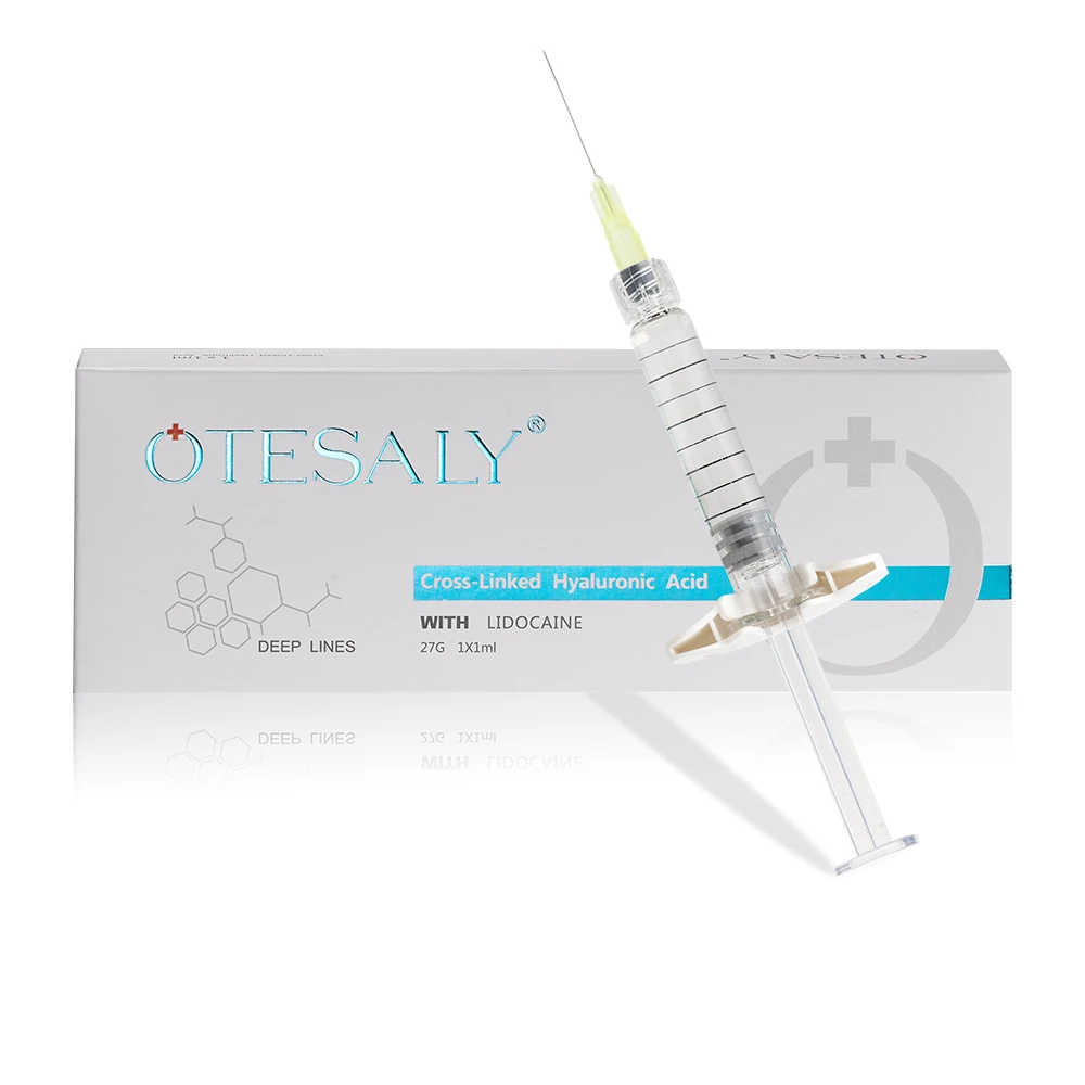 

High Quality CE Marked OTESALY 1ml Deep Lines with 0.3% Lido HA Dermal Filler Injectable for Nasolabial Folds Nose Cheek