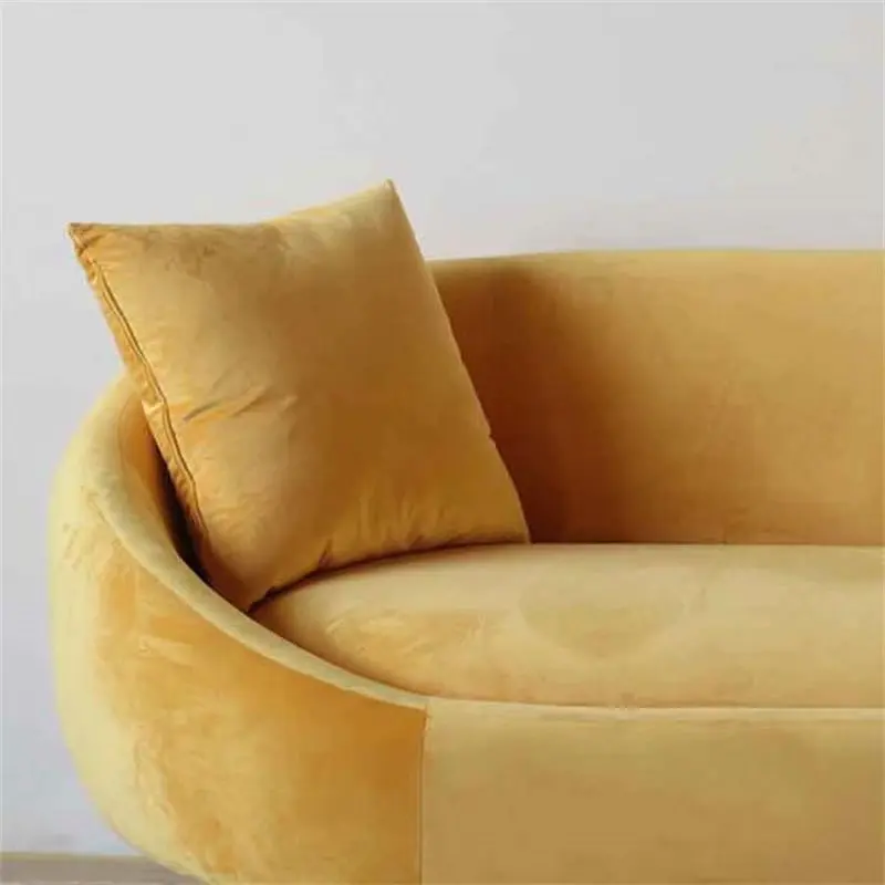 Custom furniture French velvet 3-person sofa