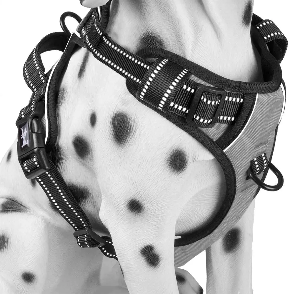 

Hot Sale New Easy Control Reflective Vest No Pull Private Label Dog Strap Harness Set For Small Medium Large Dog