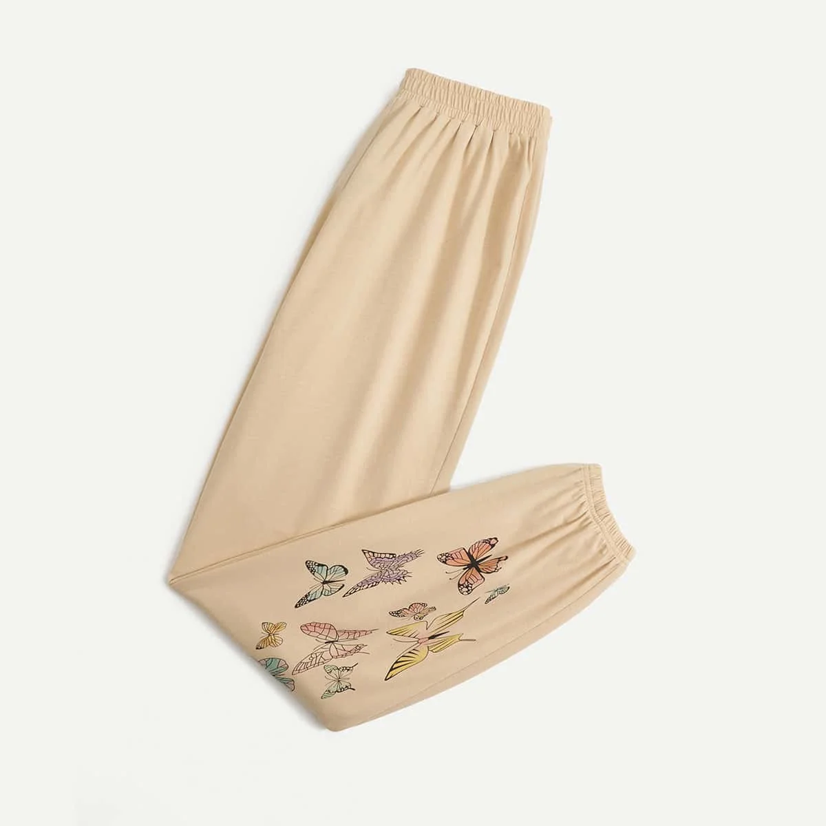 

2021 Spring Festival Butterfly Printed jog pant Casual Sweatpants Loose Pants, Picture