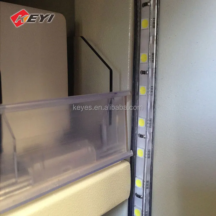 
custom tobacco store metal 8 tier cigarette lockable display cabinet with left and right sliding door 