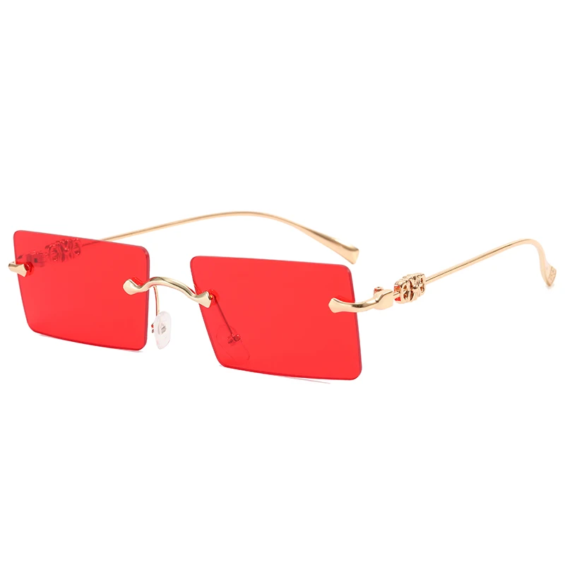 

Female Online Influencer Same Style Fine Quality Fashion Metal Square Woman Lady Sunglasses Fashion Sunglasses