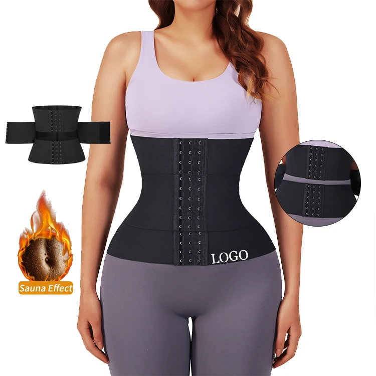

Custom Logo Women Tummy Trimmer Control Belt Waist Trainer Wrap Seamless Invisible Lose Weight Waist Band Wrap For Stomach, As show