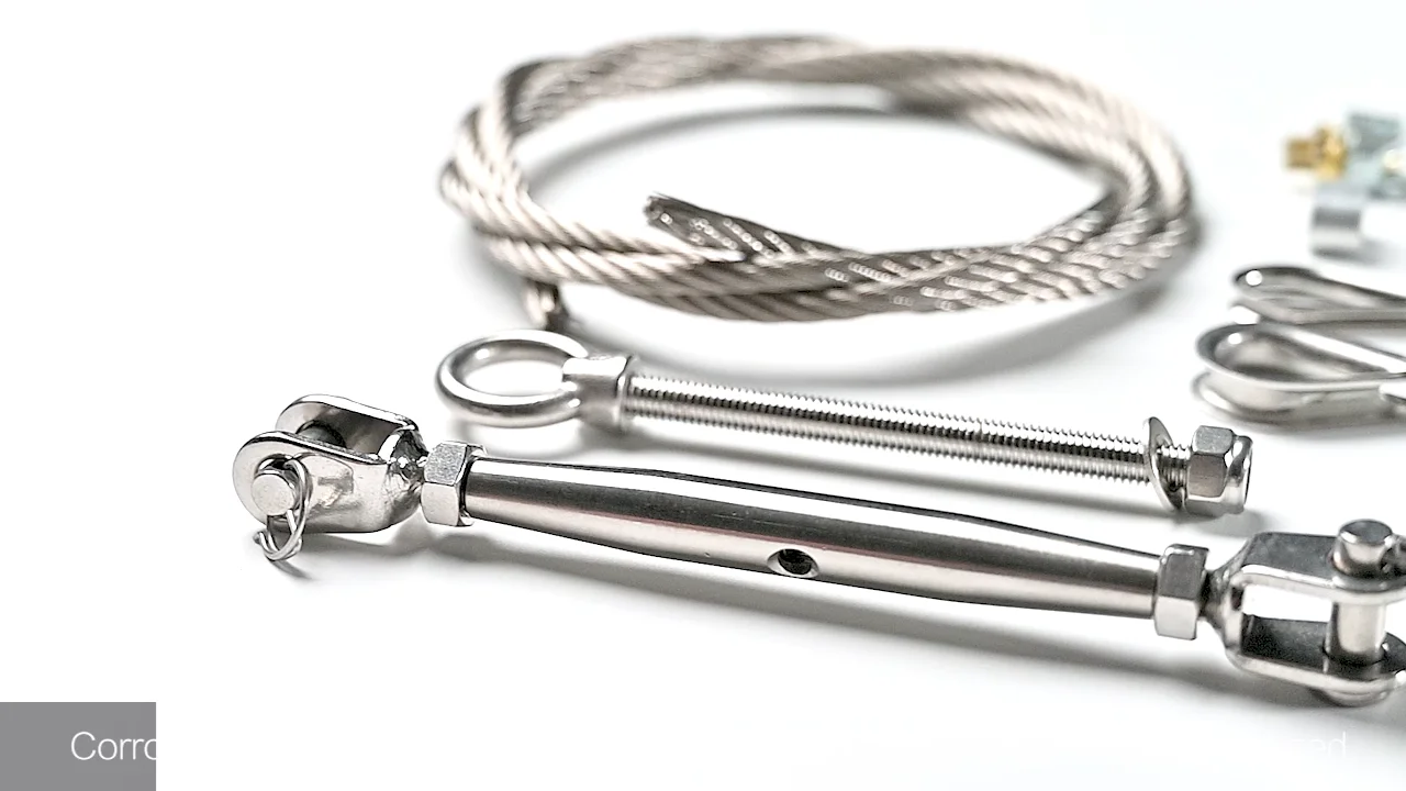 Rigging 304 Stainless Steel Cable Wire Rope Assembly With Reinforced