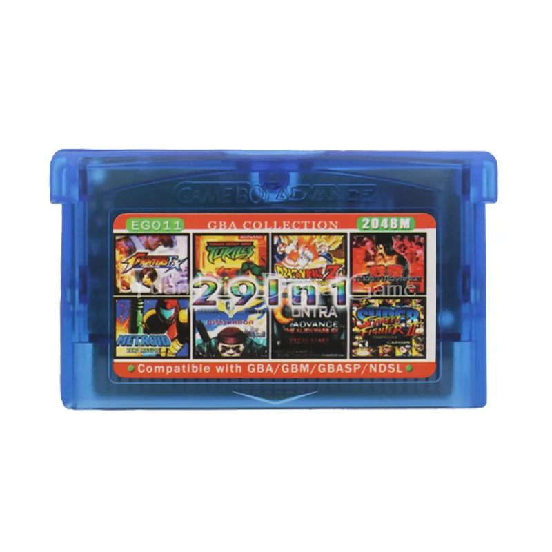 

High Quality 29 IN 1 Gba Game Card For Gba Sp Gbc Cartridge EG011 Gba Game Card/