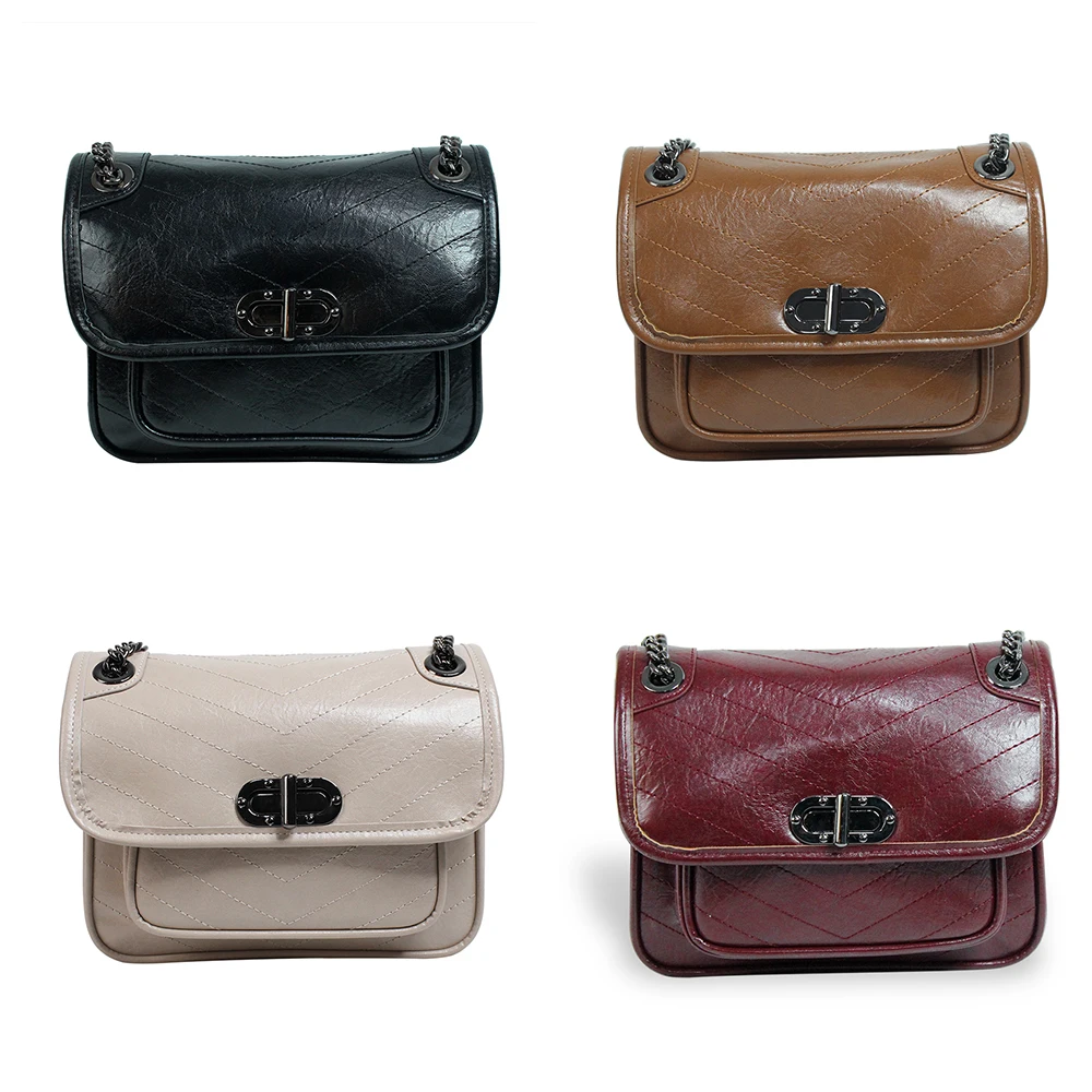 

korean messenger bags Pu leather crossbody women sling bag for women, Black/brown/beige/wine red