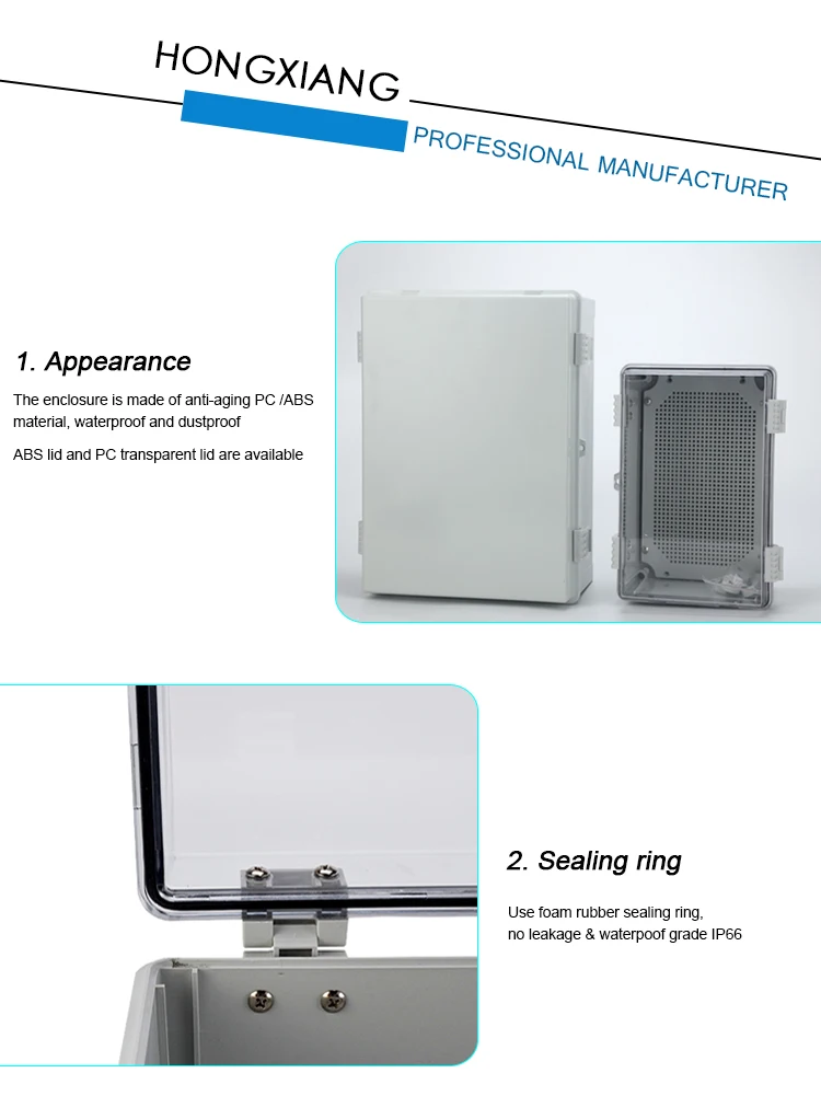 170 MM X 105 Mm X 85 mm waterproof plastic case Enclosure Power junction box 