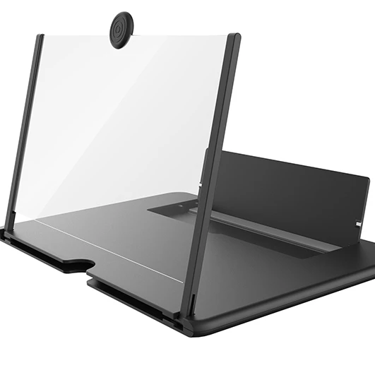 

10 inch 3D glass cell mobile phone stand sound speaker screen video amplifier magnifier