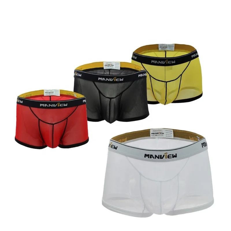 

Men's Sexy Open Front Boxer Briefs Men Soft Breathable Underpants Comfortable Briefs