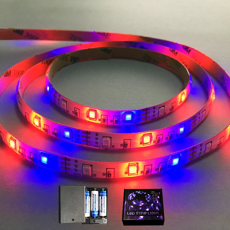 RGB Port Powered 5050 3528 Battery Power Bank LED Strip Lighting 5V LED Strips for TV Backlight Light Computer Car