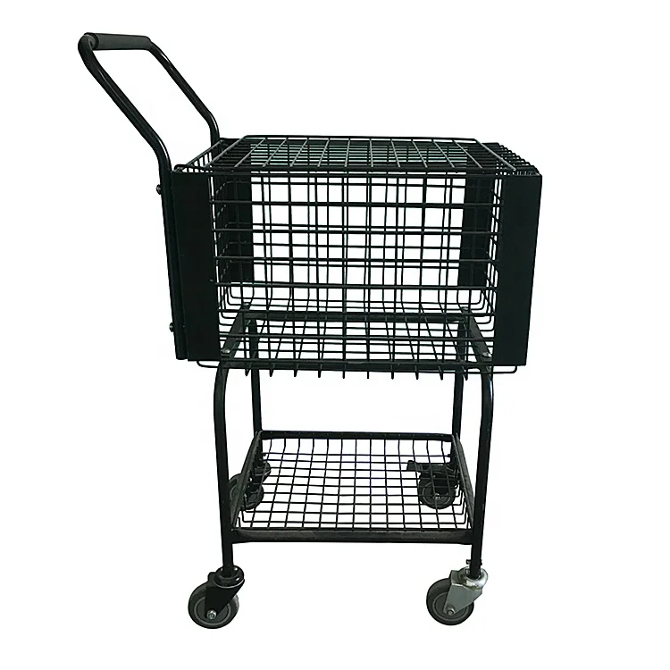 

Multi Function Tennis Baseball Softball Teaching Cart Ball Basket Trolley Cart Ball Caddy Pick up ball basket cart, Customized color