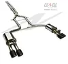 High Performance SUS304 Car Stainless Steel Polished Surface Porsche Exhaust Titanium for Panamera GTS Turbo