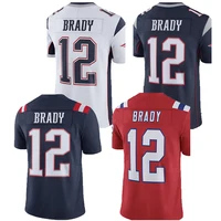 

Hot Selling Embroidery Custom 12 Tom Brady American Football Jersey Cheap