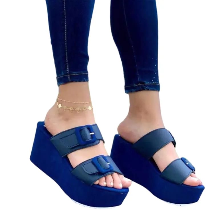

2021 New Arrival Platform Ladies Summer Slippers For Women Outdoor Slides Sandals