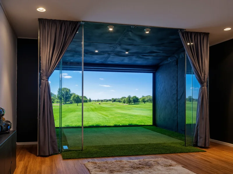 diy golf simulator enclosure