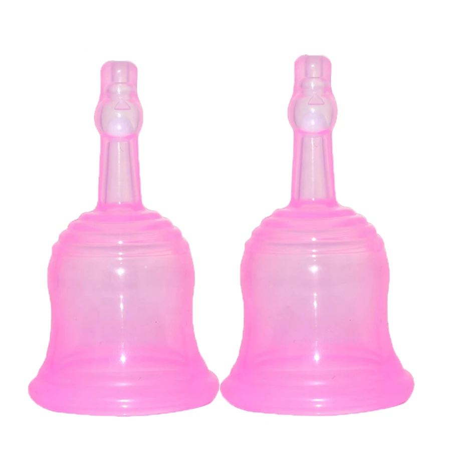 

Hot Organic 100% Medical Silicon Copa-menstrual Reusable Menstrual Cup, Pink white/cusomizable