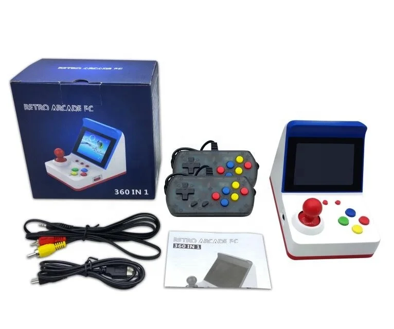 

Children Gift Toys A6 Mini Arcade Game Video Game Console Support TV Build-In 360 Retro Games