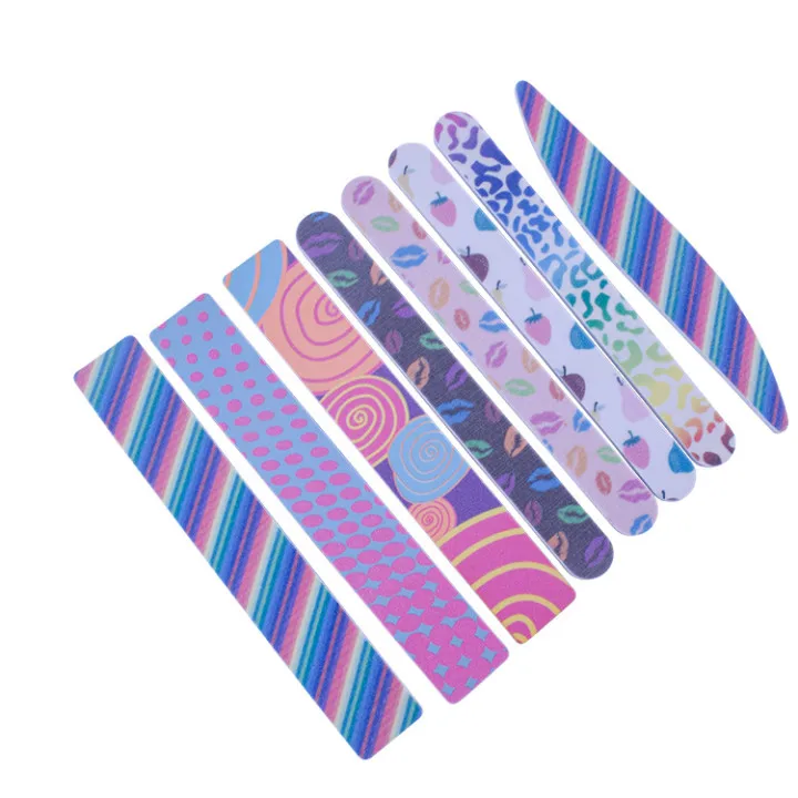 

factory OEM Professional Suppliers Custom Printing Logo beauty personal care black mini nail file 80/80 zebra, Colorful or customied
