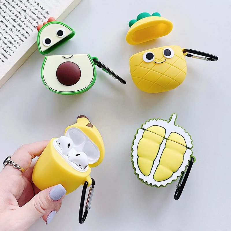 

For Airpods Case 3D Cartoon Cute Soft Silicone Earphone Cases For Apple Air Pods 1 / 2 Wireless Headphone Cover Bags Inpods