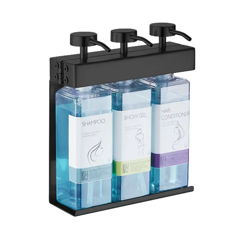 

300ml Hotel wall mount hand soap bottle manual soap dispenser shampoo shower gel dispenser with lock