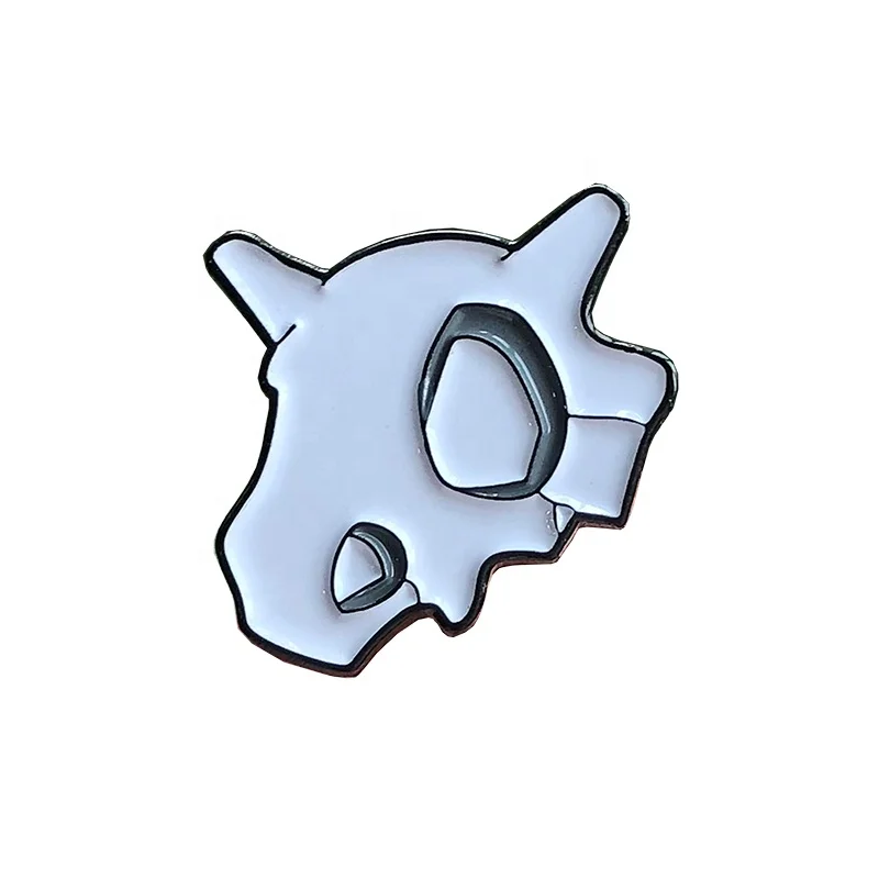 

Skull pins Soft enamel Plating cranium Heads Souvenir Pin Badge with Brooch Pin butterfly rubberclutch white color, Custom color