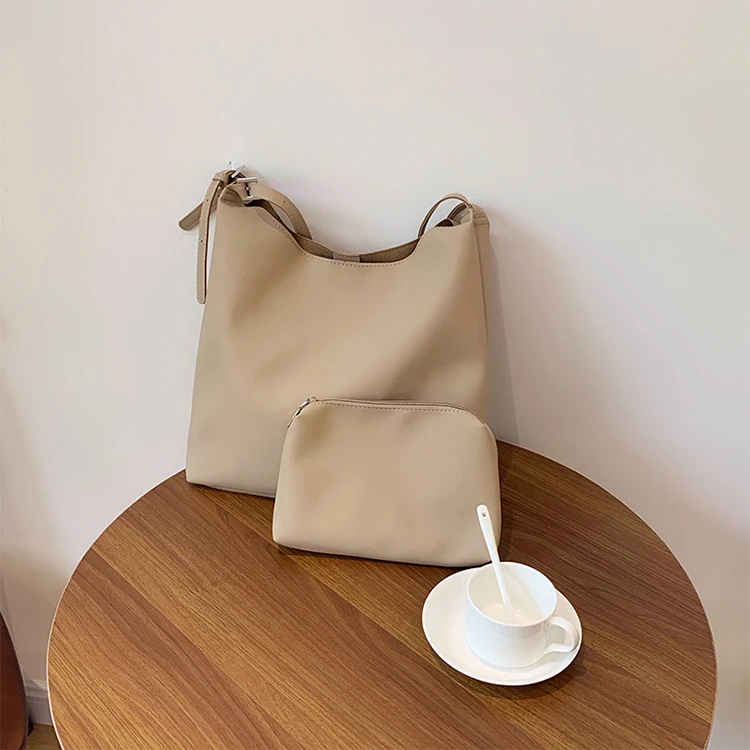 

Eg345 New Trendy large capacity Casual Pu Shoulder bucket tote korean wholesale handbags ladies bags women