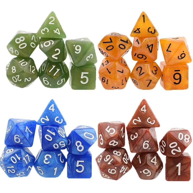 

Dice Set D4-D20 Dragons Multi Sided Lottery Sexy Board Games Dices for Adults Table Polyhedral Plastic Amusement Toy