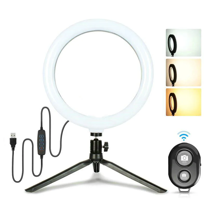 

LED Ring light, 10 inch 360 Smart desktop mini camera ring light selfie led