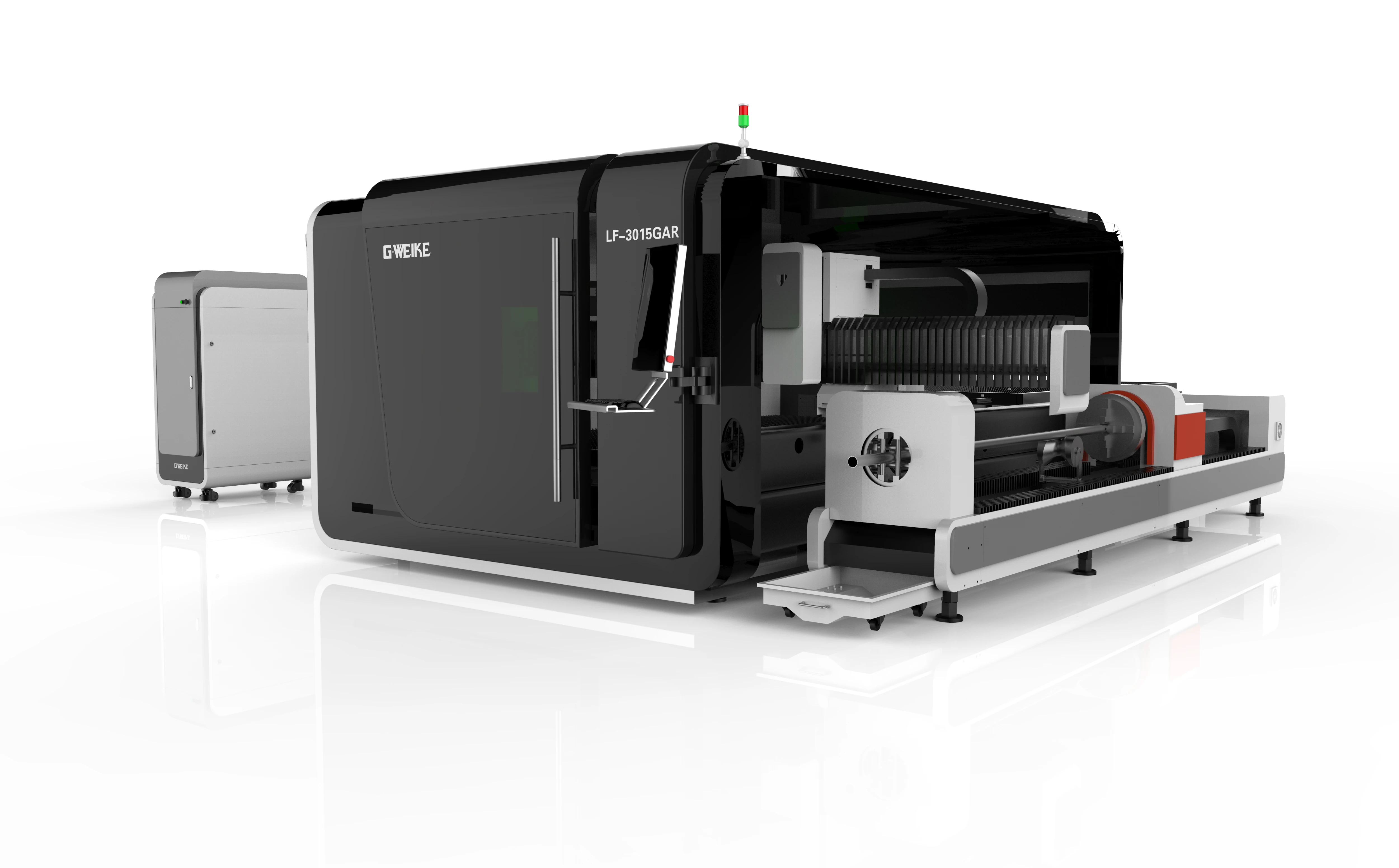 G.weike 1000w 0.520 Carbon Steel Metal And Tube Laser Cutting Machine