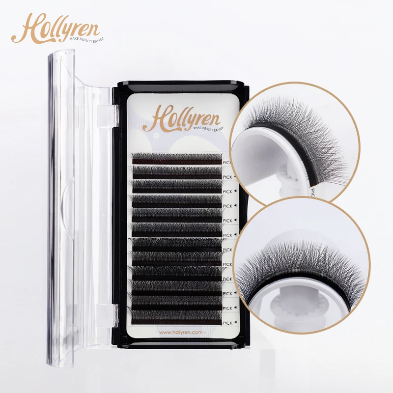 

3D Easy Fan Volume Lashes C D Curl 0.07 15mm Self Fanning Lashes Volume Eyelashes Extensions Easy Made Lash Fans