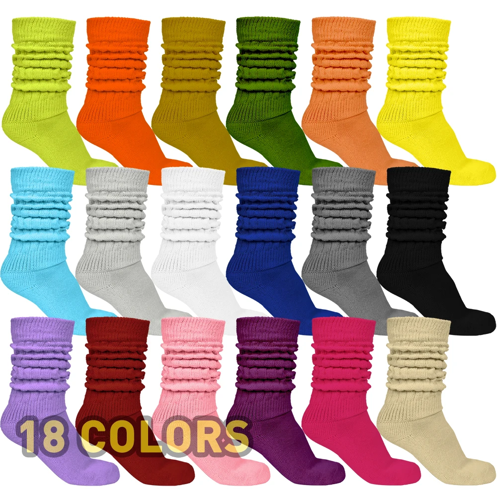 

Thick Slouch Socks Extra Long Heavy Scrunch Socks Women Cotton Slouch Socks