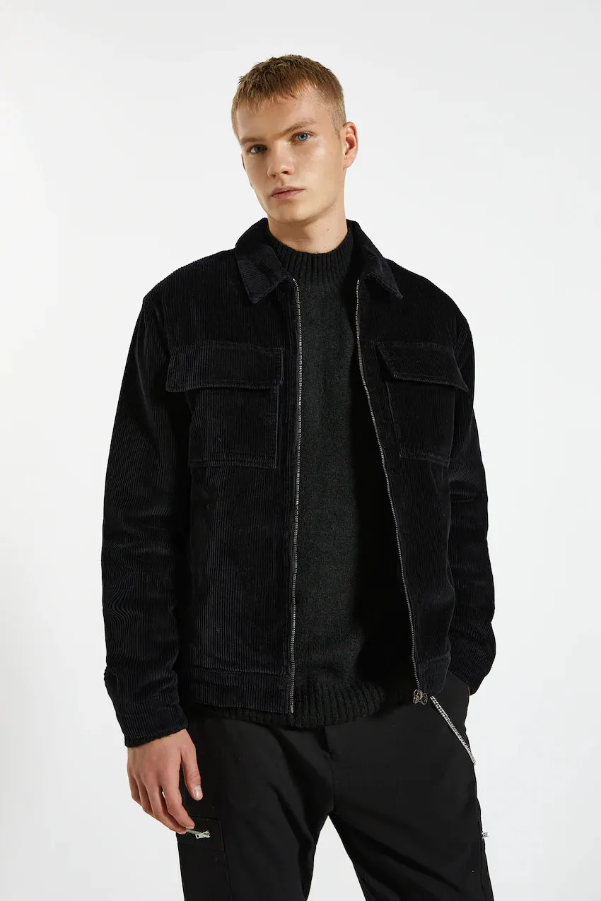 black cord jacket men
